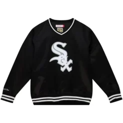 Mitchell & Ness Jackets & Outerwear-Sideline Pullover Satin Jacket Chicago White Sox
