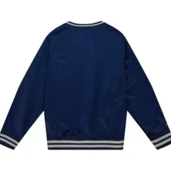 Mitchell & Ness Jackets & Outerwear-Sideline Pullover Satin Jacket Georgetown University