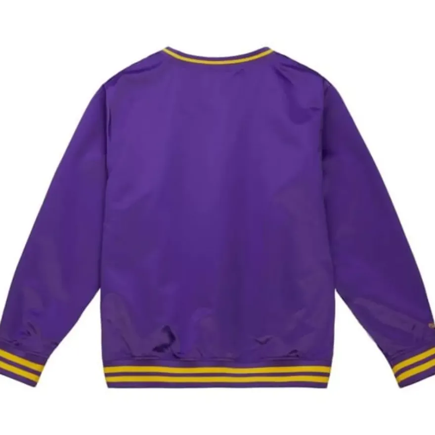 Mitchell & Ness Jackets & Outerwear-Sideline Pullover Satin Jacket Louisiana State University