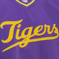 Mitchell & Ness Jackets & Outerwear-Sideline Pullover Satin Jacket Louisiana State University