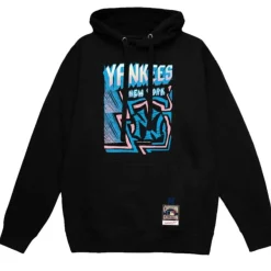 Mitchell & Ness Hoodies & Sweatshirts-Sidewalk Sketch Hoodie New York Yankees