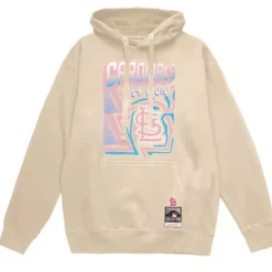 Mitchell & Ness Hoodies & Sweatshirts-Sidewalk Sketch Hoodie St. Louis Cardinals