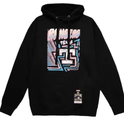 Mitchell & Ness Hoodies & Sweatshirts-Sidewalk Sketch Hoodie Texas Rangers