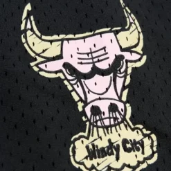 Mitchell & Ness Shorts-Sidewalk Sketch Shorts Hwc Chicago Bulls