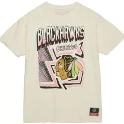 Mitchell & Ness T-Shirts & Tops-Sidewalk Sketch Ss Tee Chicago Blackhawks