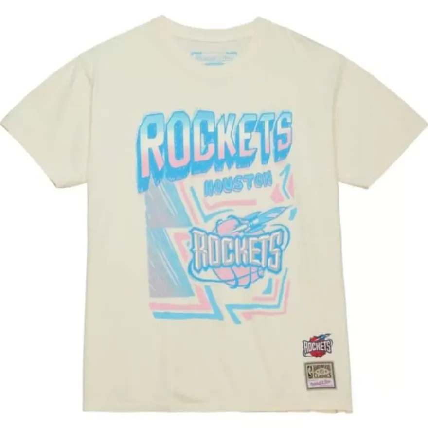 Mitchell & Ness T-Shirts & Tops-Sidewalk Sketch Ss Tee Hwc Houston Rockets