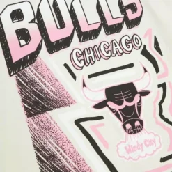 Mitchell & Ness T-Shirts & Tops-Sidewalk Sketch Ss Tee Hwc Chicago Bulls