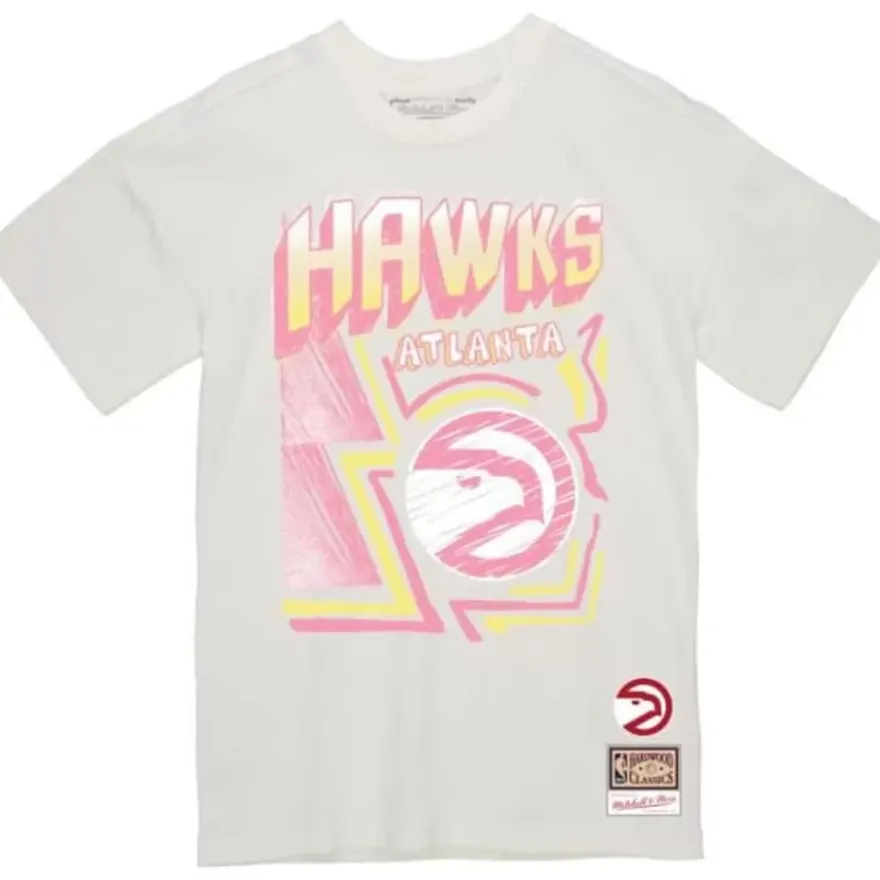 Mitchell & Ness T-Shirts & Tops-Sidewalk Sketch Tee Atlanta Hawks