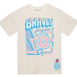 Mitchell & Ness T-Shirts & Tops-Sidewalk Sketch Tee Atlanta Braves