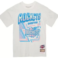 Mitchell & Ness T-Shirts & Tops-Sidewalk Sketch Tee Houston Rockets