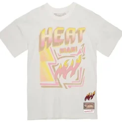 Mitchell & Ness T-Shirts & Tops-Sidewalk Sketch Tee Miami Heat