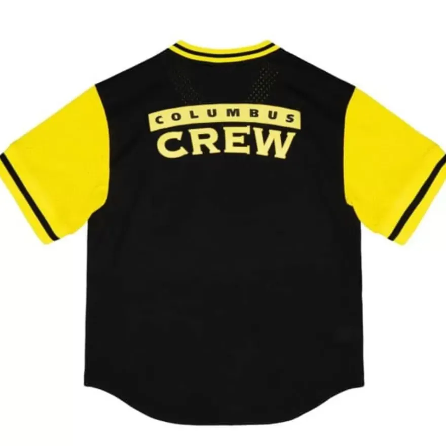 Mitchell & Ness T-Shirts & Tops-Since 96 2.0 Mesh Pullover V-Neck Columbus Crew