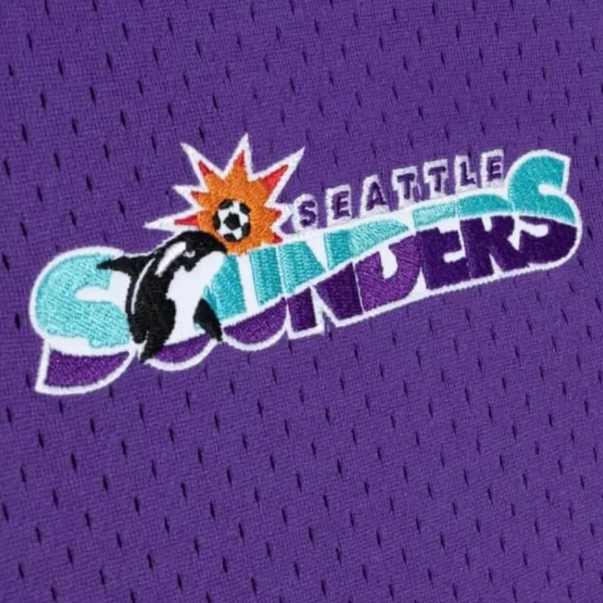 Mitchell & Ness T-Shirts & Tops-Since 96 2.0 Mesh Pullover V-Neck Seattle Sounders Fc