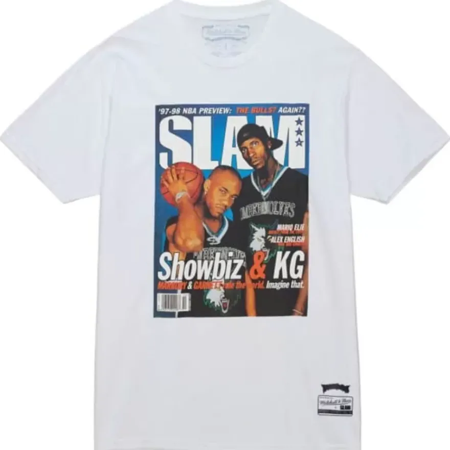 Mitchell & Ness T-Shirts & Tops-Slam Cover Minnesota Timberwolves