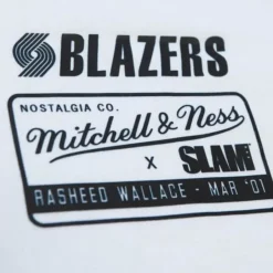 Mitchell & Ness T-Shirts & Tops-Slam Cover Portland Trail Blazers Rasheed Wallace