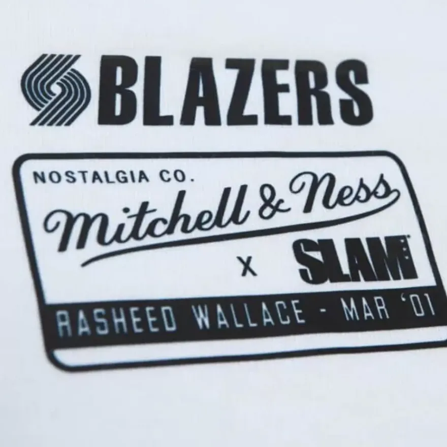 Mitchell & Ness T-Shirts & Tops-Slam Cover Portland Trail Blazers Rasheed Wallace
