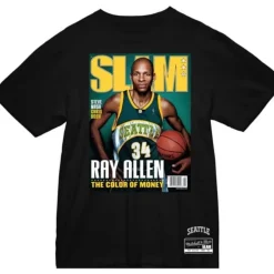 Mitchell & Ness T-Shirts & Tops-Slam Cover Seattle Supersonics Ray Allen