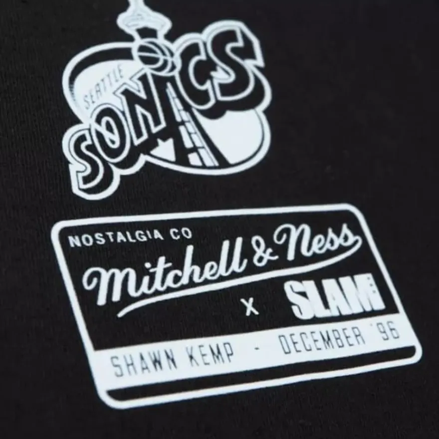 Mitchell & Ness T-Shirts & Tops-Slam Cover Seattle Supersonics Shawn Kemp