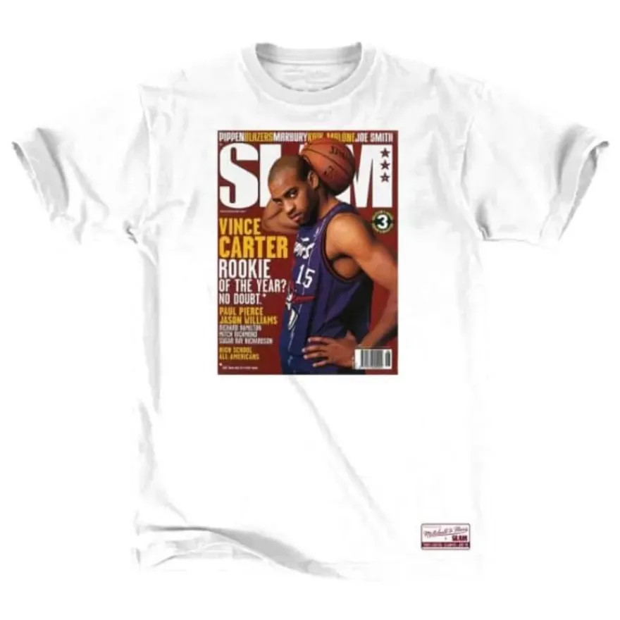 Mitchell & Ness T-Shirts & Tops-Slam Cover Ss Tee - Vince Carter
