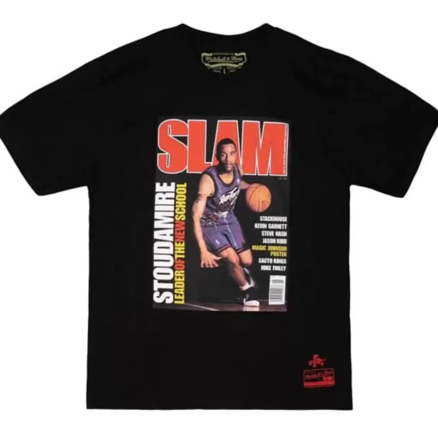 Mitchell & Ness T-Shirts & Tops-Slam Cover Tee Toronto Raptors 1996 Damon Stoudamire