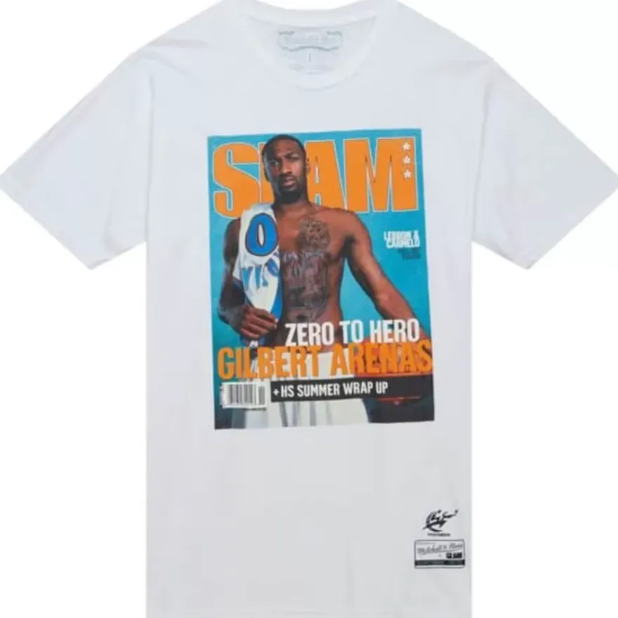 Mitchell & Ness T-Shirts & Tops-Slam Cover Washington Wizards Gilbert Arenas