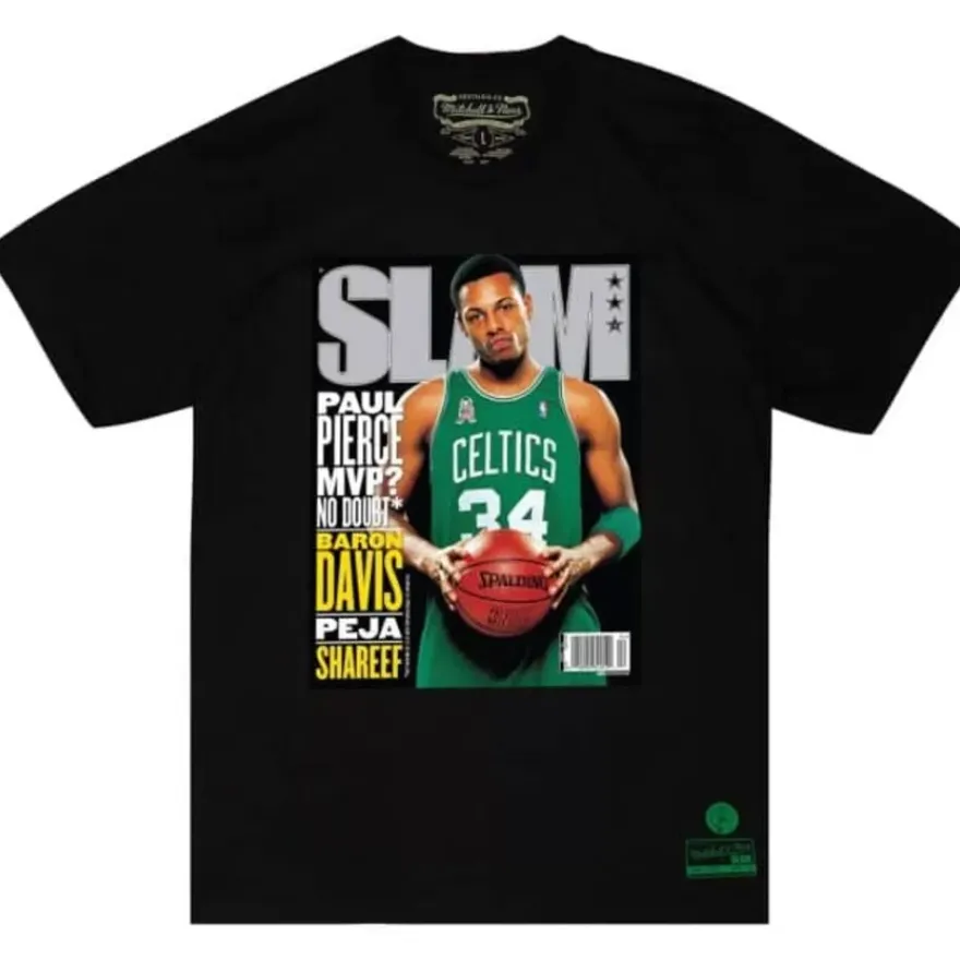 Mitchell & Ness T-Shirts & Tops-Slam Covers Tee Boston Celtics Paul Pierce
