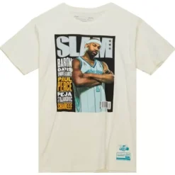 Mitchell & Ness T-Shirts & Tops-Slam Covers Tee Charlotte Hornets Baron Davis