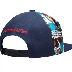 Mitchell & Ness Snapback-Slam Side Cropped Snapback Hwc New Jersey Nets Kenyon Martin