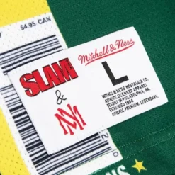Mitchell & Ness T-Shirts & Tops-Slam Sublimated Tank Seattle Supersonics Shawn Kemp