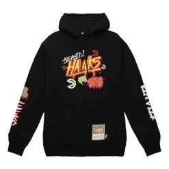 Mitchell & Ness Hoodies & Sweatshirts-Slap Sticker Hoody Atlanta Hawks