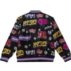 Mitchell & Ness Jackets & Outerwear-Slap Sticker Reversible Jacket Toronto Raptors