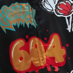 Mitchell & Ness Jackets & Outerwear-Slap Sticker Reversible Jacket Vancouver Grizzlies