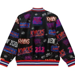 Mitchell & Ness Jackets & Outerwear-Slap Sticker Reversible Jacket New York Knicks