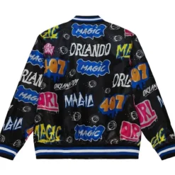Mitchell & Ness Jackets & Outerwear-Slap Sticker Reversible Jacket Orlando Magic
