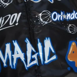 Mitchell & Ness Jackets & Outerwear-Slap Sticker Reversible Jacket Orlando Magic