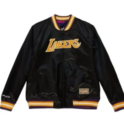 Mitchell & Ness Jackets & Outerwear-Slap Sticker Reversible Jacket Los Angeles Lakers