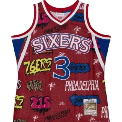 Mitchell & Ness Nba Swingman-Slap Sticker Swingman Allen Iverson Philadelphia 76Ers 1996-97 Jersey