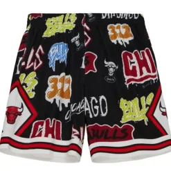 Mitchell & Ness Shorts-Slap Sticker Swingman Chicago Bulls 1997-98 Shorts