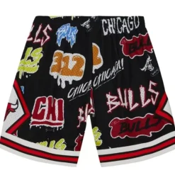Mitchell & Ness Shorts-Slap Sticker Swingman Chicago Bulls 1997-98 Shorts