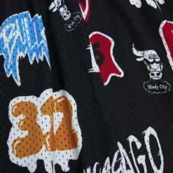 Mitchell & Ness Shorts-Slap Sticker Swingman Chicago Bulls 1997-98 Shorts