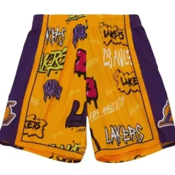 Mitchell & Ness Shorts-Slap Sticker Swingman Los Angeles Lakers 2009-10 Shorts