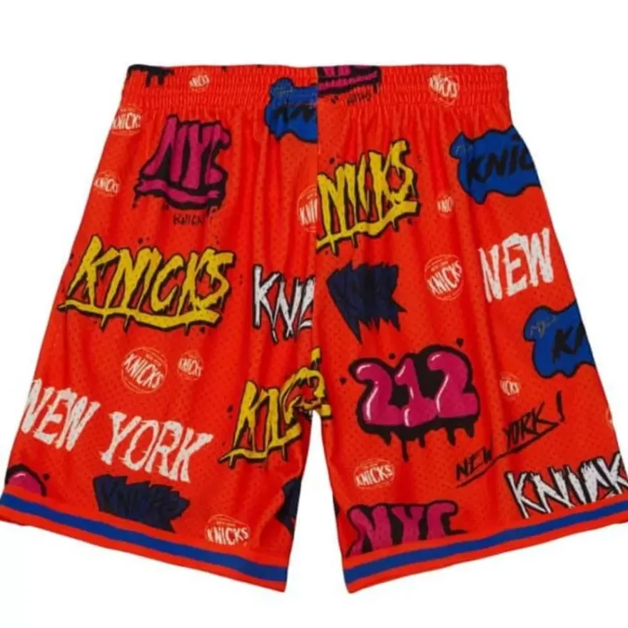 Mitchell & Ness Shorts-Slap Sticker Swingman New York Knicks 1991-92 Shorts