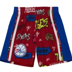 Mitchell & Ness Shorts-Slap Sticker Swingman Philadelphia 76Ers 1996-97 Shorts
