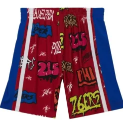 Mitchell & Ness Shorts-Slap Sticker Swingman Philadelphia 76Ers 1996-97 Shorts