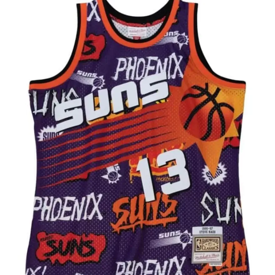 Mitchell & Ness Nba Swingman-Slap Sticker Swingman Steve Nash Phoenix Suns 1996-97 Jersey