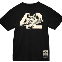 Mitchell & Ness T-Shirts & Tops-Sliding 42 Tee Los Angeles Dodgers Jackie Robinson