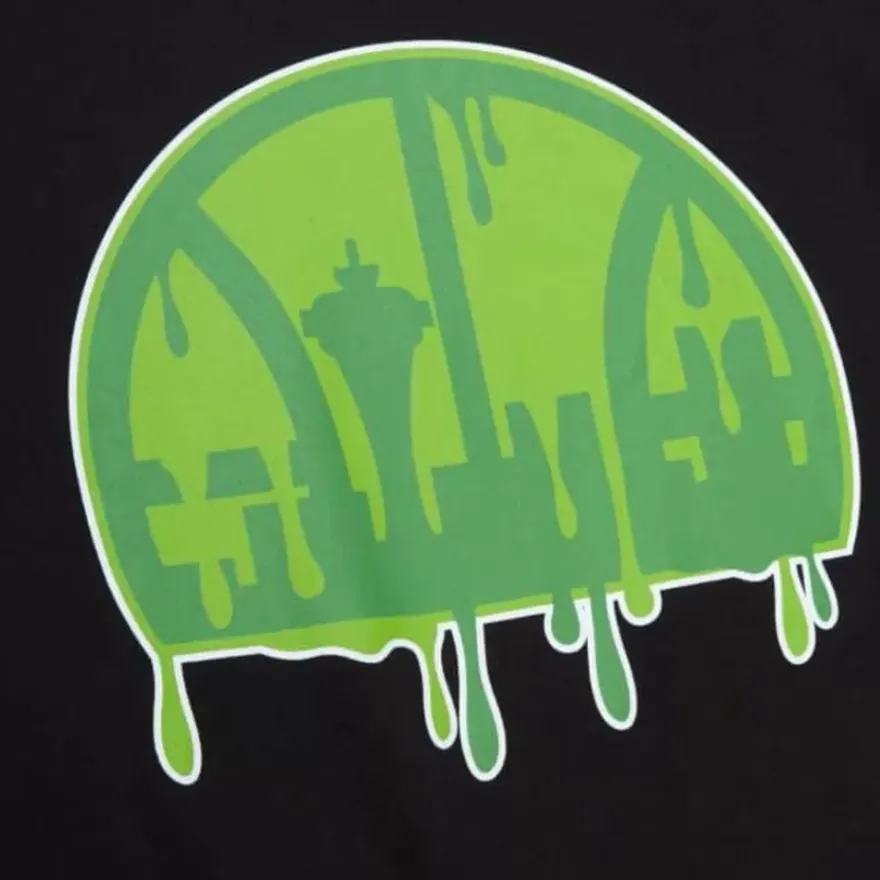 Mitchell & Ness T-Shirts & Tops-Slime Drip Tees Seattle Supersonics