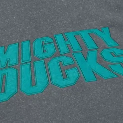Mitchell & Ness Hoodies & Sweatshirts-Snow Washed Fleece Crew Anaheim Ducks