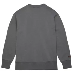 Mitchell & Ness Hoodies & Sweatshirts-Snow Washed Fleece Crew Current Logo Detroit Red Wings