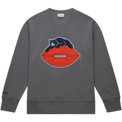 Mitchell & Ness Hoodies & Sweatshirts-Snow Washed Fleece Crew Chicago Bears
